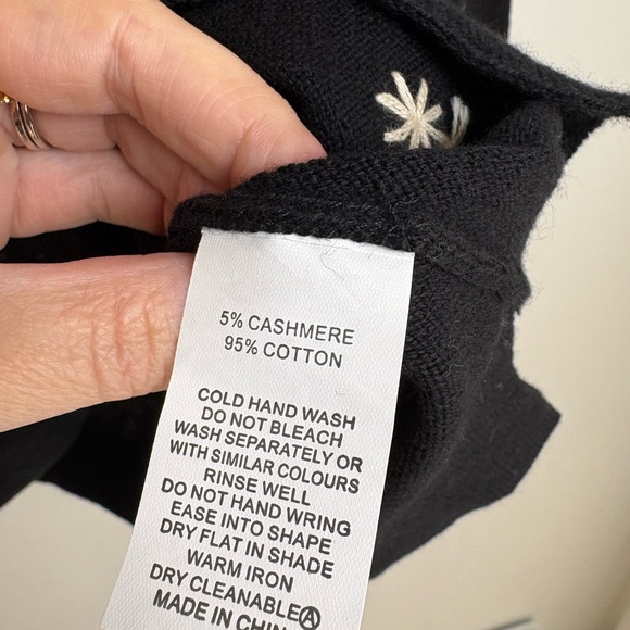 Zaket & Plover Cashmere & Cotton Embroidered sweater - Picture 3 of 9